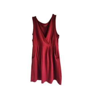 Eddie Bauer Aster Crossover Dress Size M Red